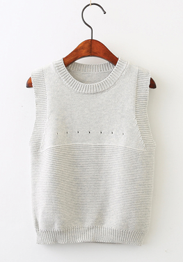 Geometric Preppy Vest