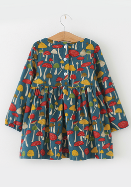 Mushroom Print Dress