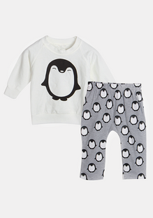 Penguin Sleeve Shirt & Pants