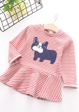 Dog Stripe Dress