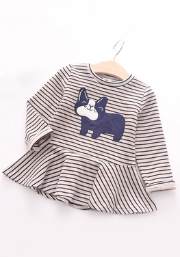 Dog Stripe Dress