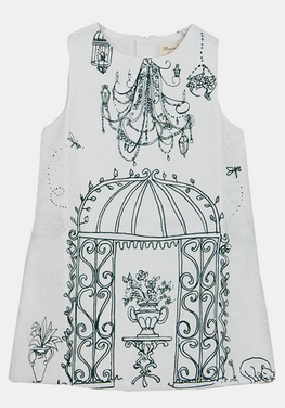 Clothing Birdcage Pattern Design Dress