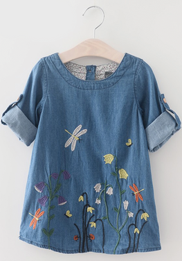 Butterfly Embroidery Dress