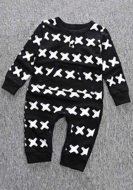 Cross pattern Print Jumpsuits