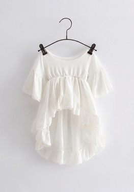 Cotton White FlareDress