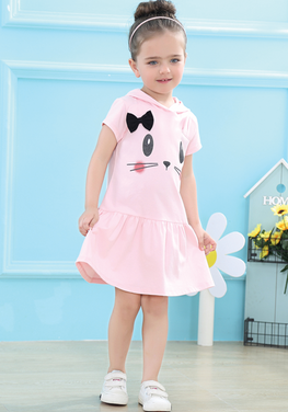 Barri Cartoon Cat Dress