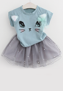 Emile Cat Voile Dress