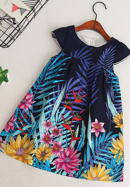 Lush Leaves Pattern Dress