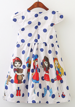 Corduroy Polka Dots Dress