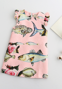 Fish Print Dress